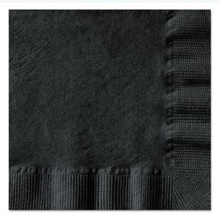 Hfm HFM 20212 10 x 10 in. Embossed Beverage Napkins; Black - 1-Ply 20212